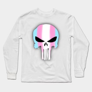 Trans Pride Skull Long Sleeve T-Shirt